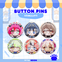 Chibi CouncilRys Button Pin Badges