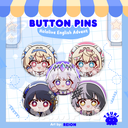 Chibi Advent Button Pin Badges