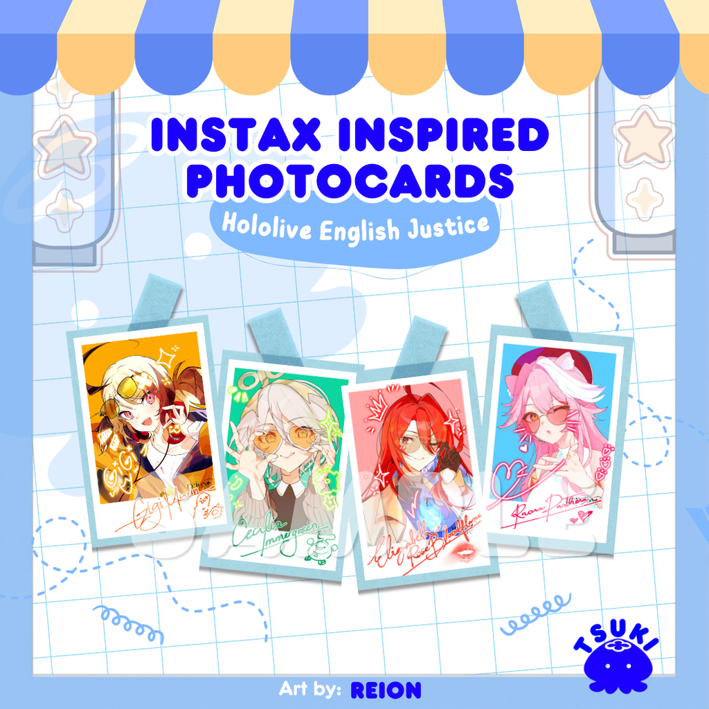 Justice Instax Photocards